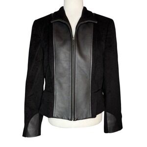 Peruvian Link Collection Baby Alpaca Wool Large‎ Jacket Black Made In Peru RARE